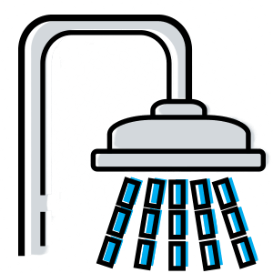 66405 shower line icon