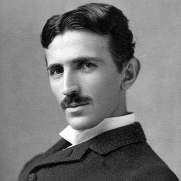 nikola tesla bw